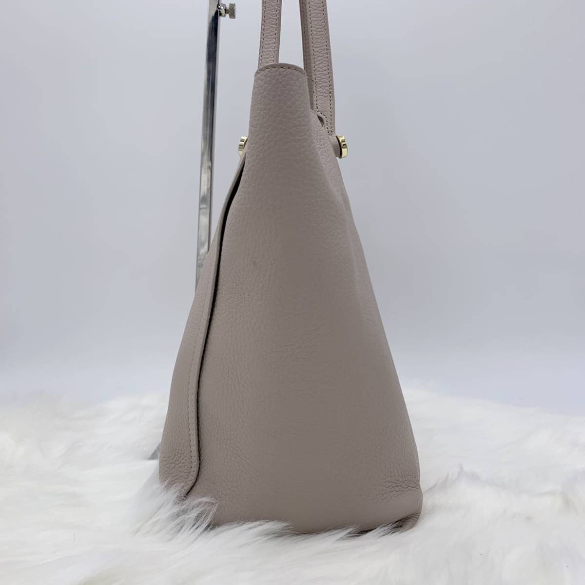 1円 ◇新品◇ FURLA フルラ エデン オールレザー 肩掛け グレージュ 