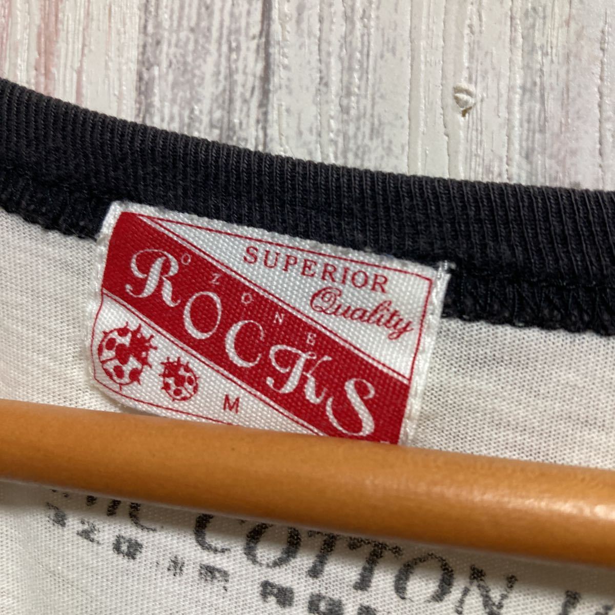 OZONE ROCKS オゾンロックス ラグラン Tシャツ size：M ホワイト