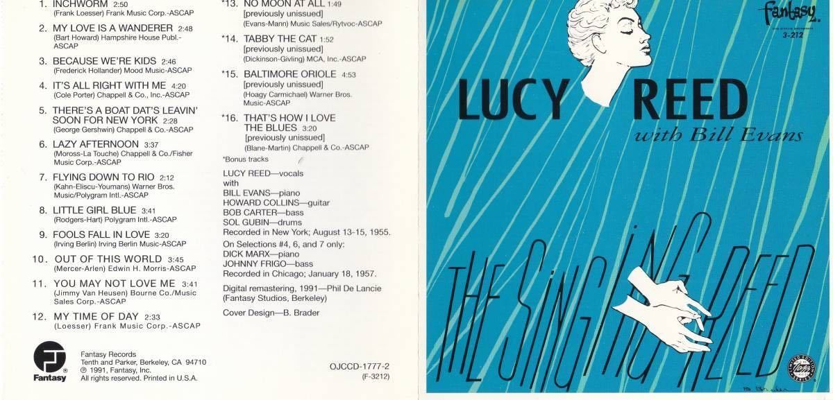 Lucy Reed With Bill Evans The Singing Reed ルーシー・リード