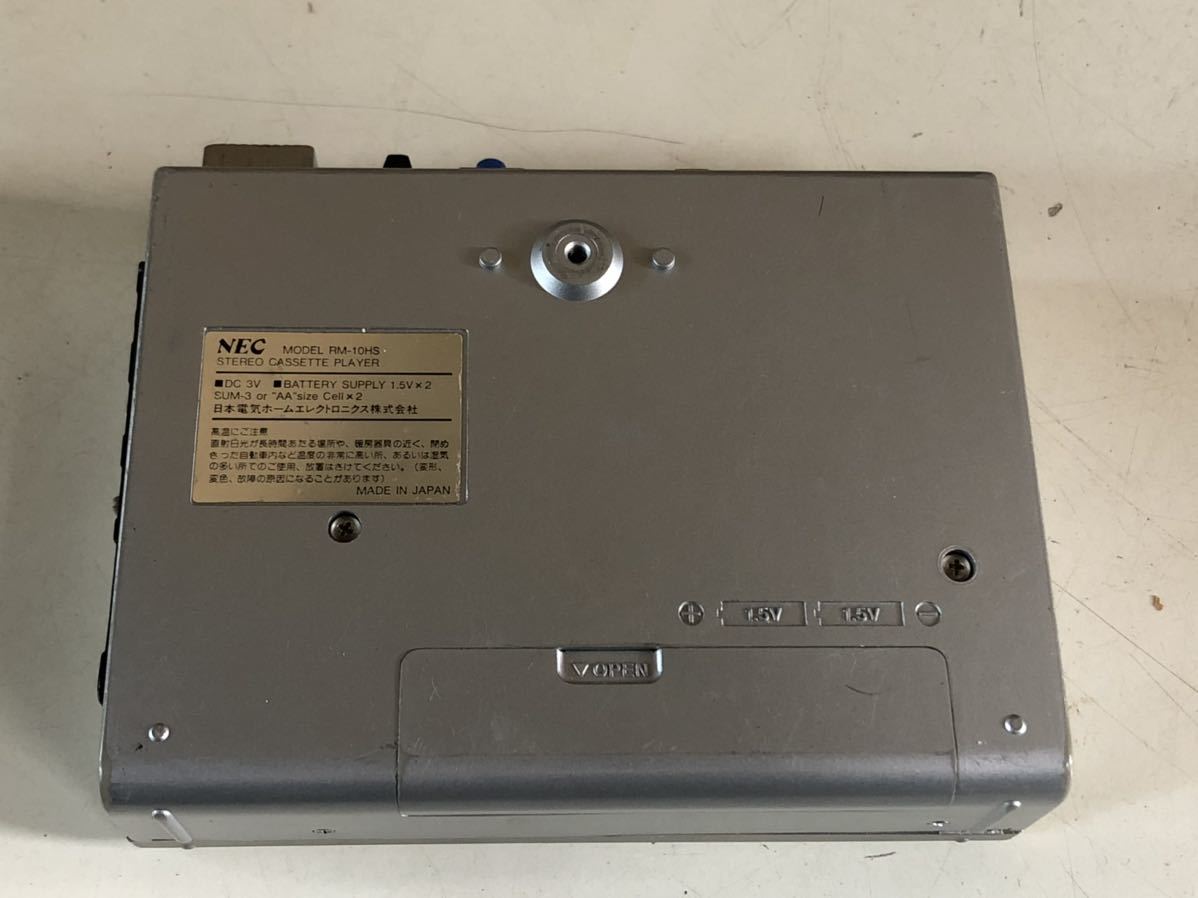 NEC カセットプレーヤー RM-10HS 通電/ジャンク 【公式通販】