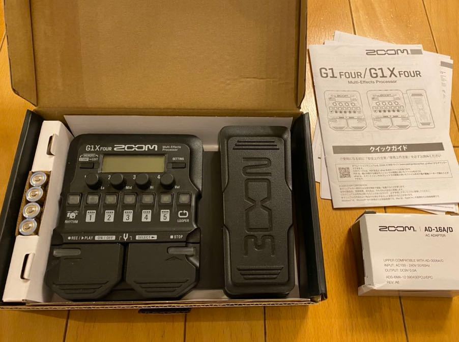 ZOOM G1X FOUR マルチエフェクター + AD-16A/D アダプター ZOOM FOUR