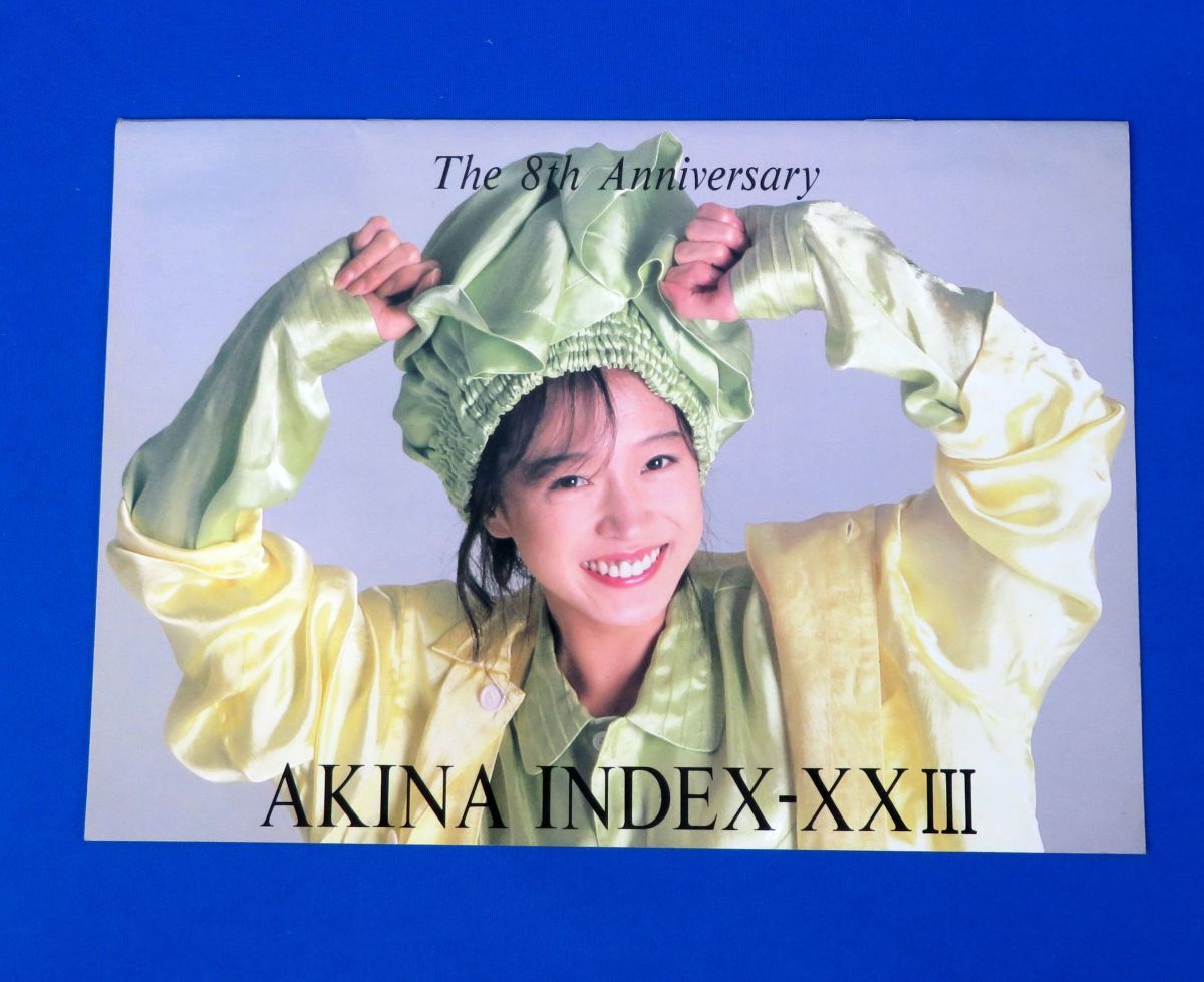 内B2489◇中森明菜 パンフレット The 8th Anniversary AKINA INDEX-XXⅢ