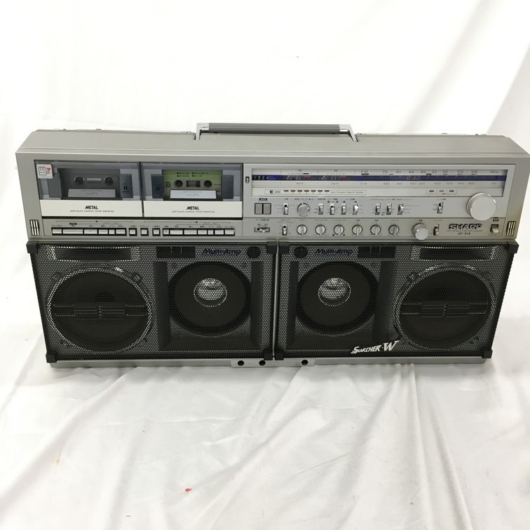 1ふ6☆ SHARP シャープ ラジオ付ステレオテープレコーダー GF-909