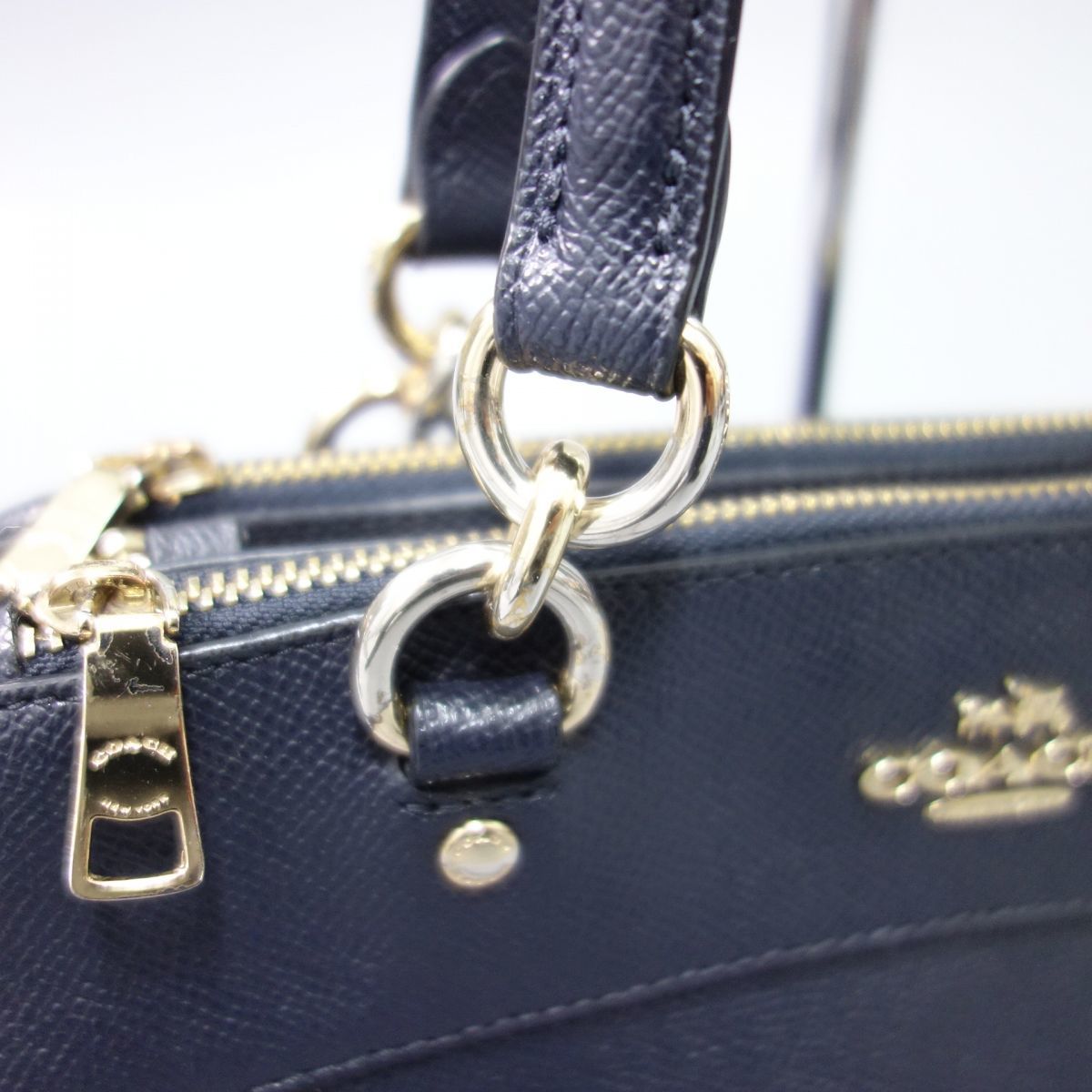 1円 COACH コーチ キャリーオール 2WAYハンドバッグ ショルダー