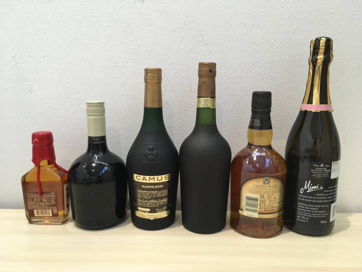 H15698》古酒 おまとめ 6本 / CAMUS NAPOLEON CHIVAS REGAL スコッチ 