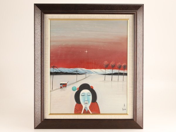 流】斉藤真一 油彩画 KG378 | 斎藤真一 新潟県上越市の画廊,ギャラリー