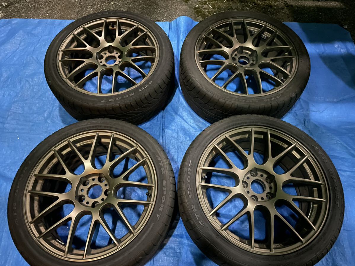 WORK ワークエモーション 19インチ　M8R 19×8.5J +30/114.3 4本セット　245/40/19☆中古☆
