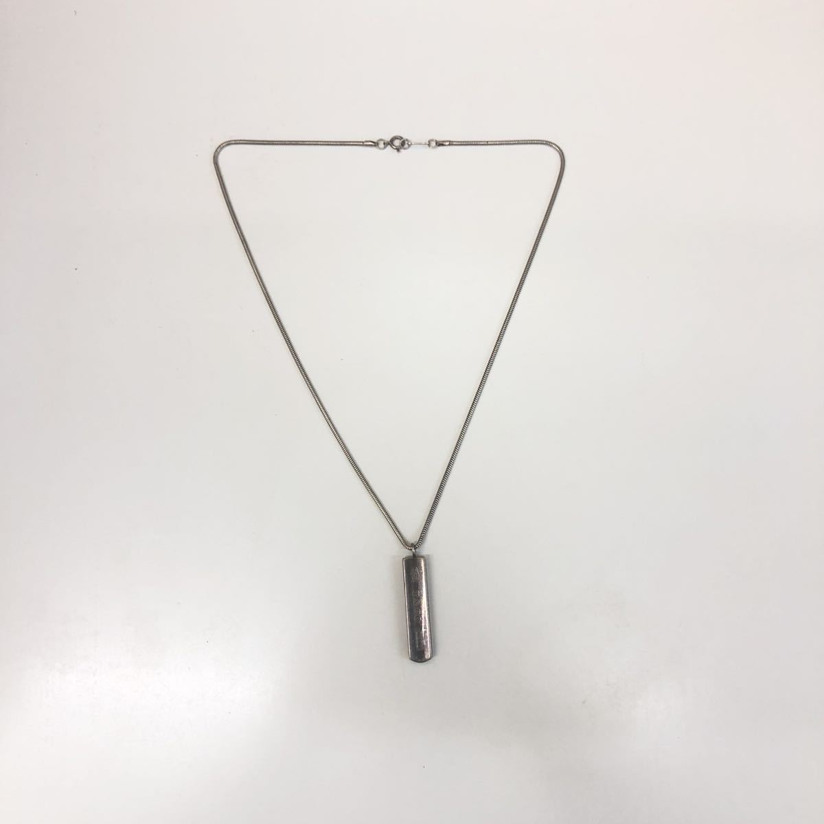 M0511】ティファニー ナロー バー TIFFANY&Co. ロゴ プレート 925 1837 