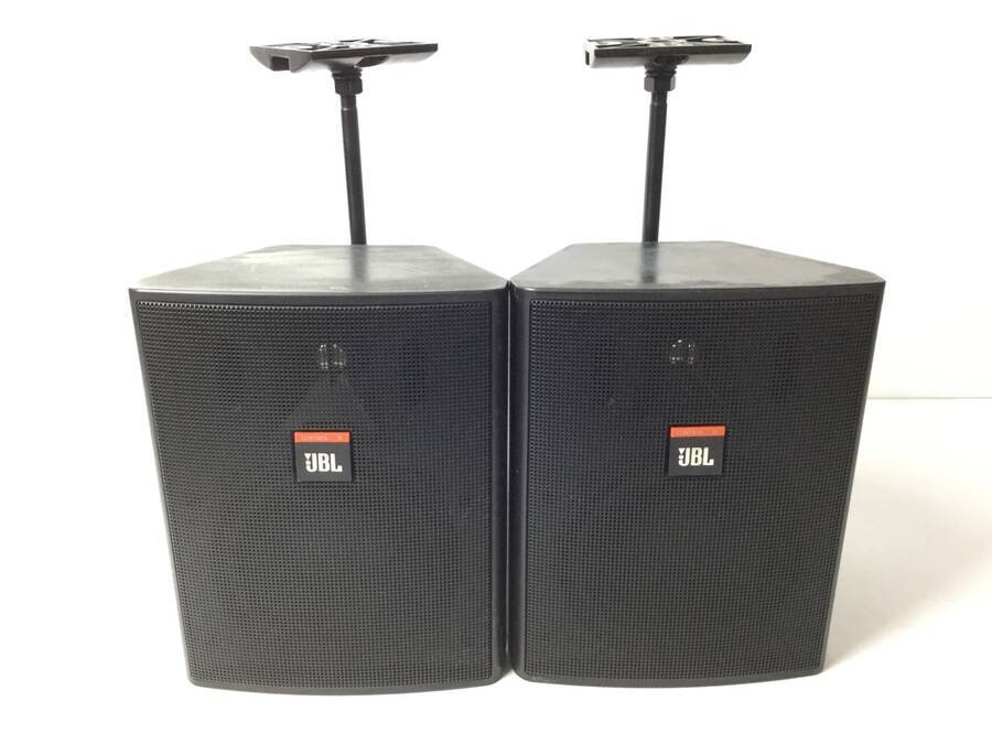 JBL CONTROL 25 スピーカー ペア 取付金具付き 動作確認済み JBL CONTROL 25 2way ペア スピーカー 取付金具×2付き◇現状品