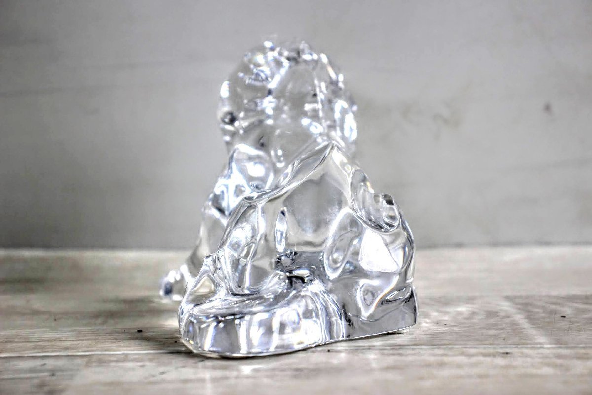 No.2694 Baccarat バカラ バカラクリスタル 置物 ライオン 約：H10.5