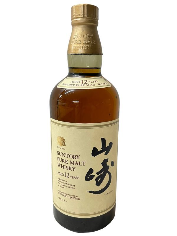 古酒 山崎12年 ピュアモルト 180ml サントリーウイスキー 山﨑12年