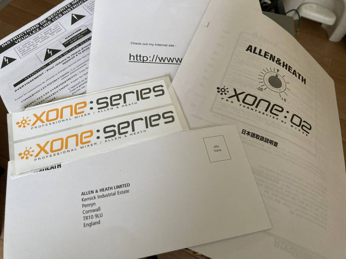 ☆ ALLEN & HEATH XONE:02 DJミキサー アレン&ヒース 元箱、日本語取扱 