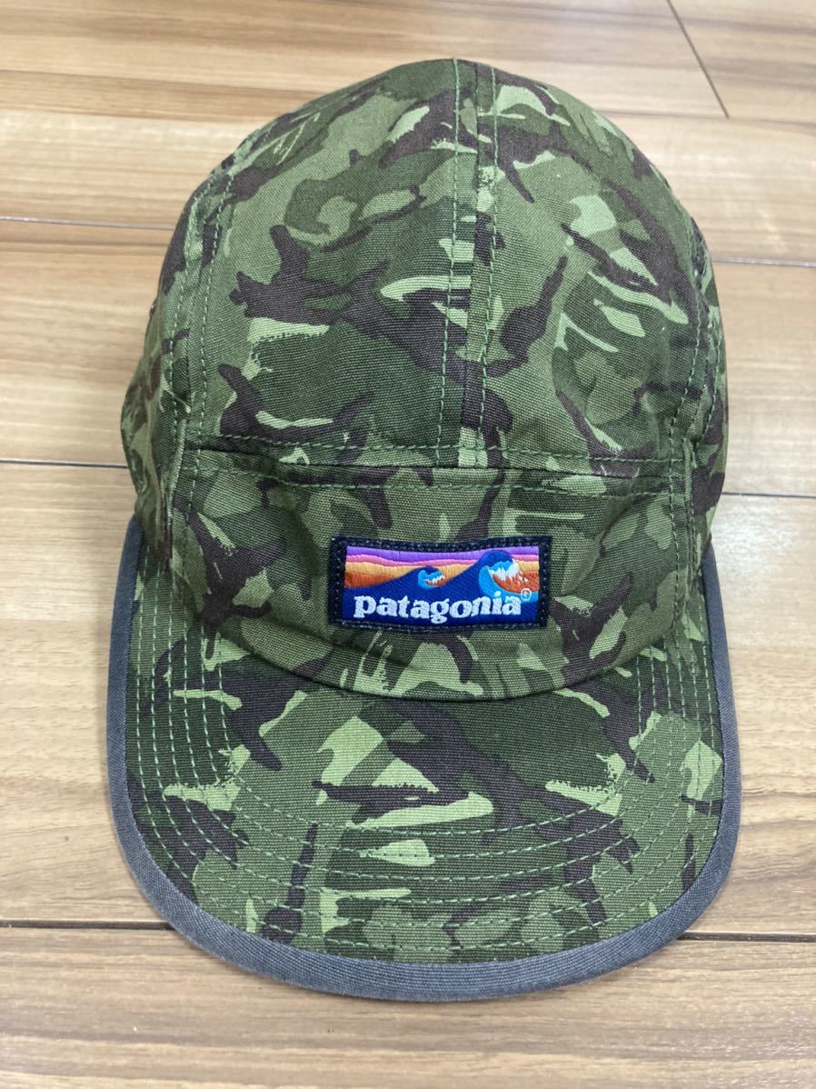 Patagonia 迷彩ジェットキャップ 波タグ patagonia キャップ