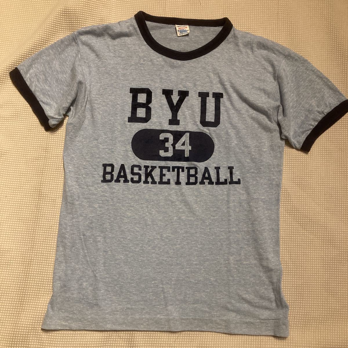 1980年代ビンテージチャンピオントリコタグリンガーTシャツ80sリングT  