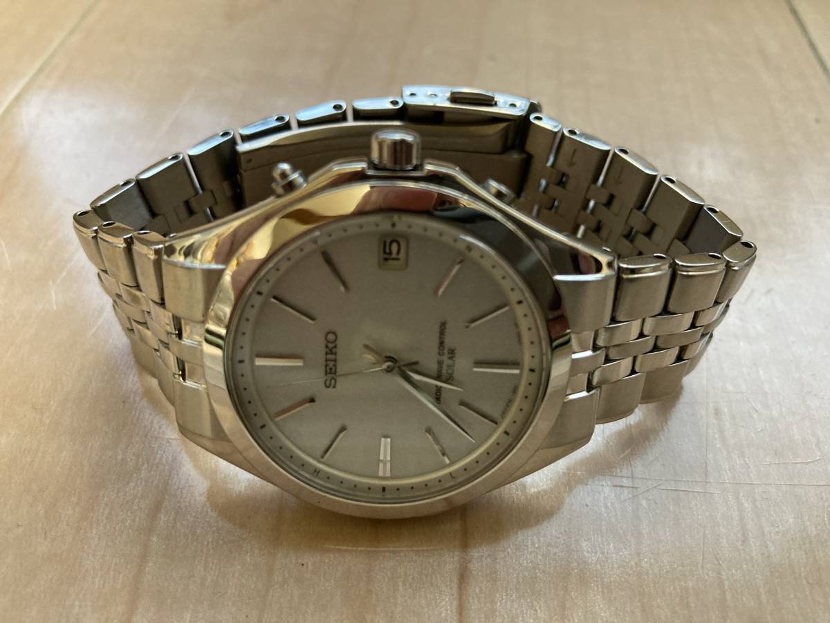 【美品】セイコー 7B42-0AE0 SADZ063 電波ソーラーチタン腕時計 ドルチェ セイコー SADZ063 - SEIKO チタン 腕時計 ソーラー 電波