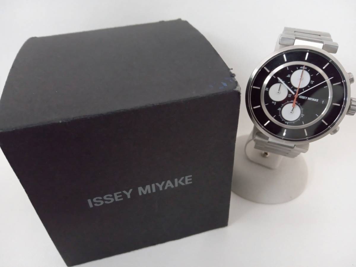 付属品有り イッセイミヤケ ISSEY MIYAKE VK67-0010 W 和田智 クロノ 