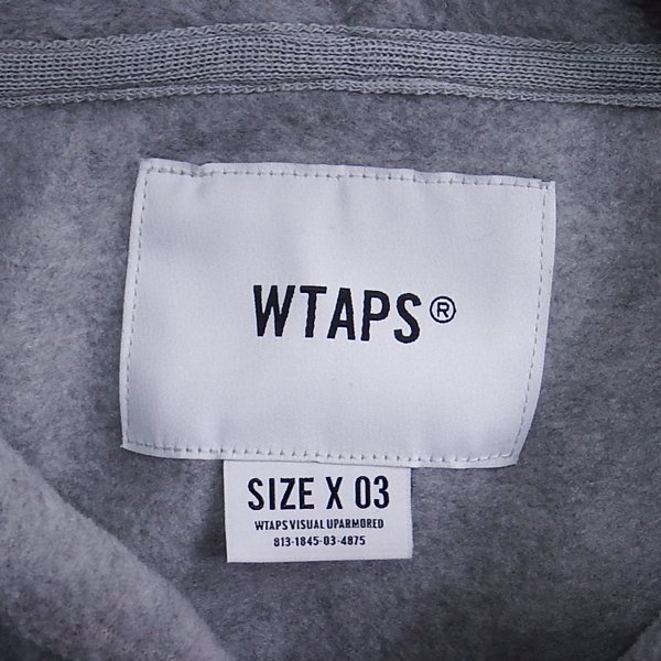 19aw WTAPS DOWNY 02 SWEATSHIRT. POLY GRAY 03 ダブルタップス 