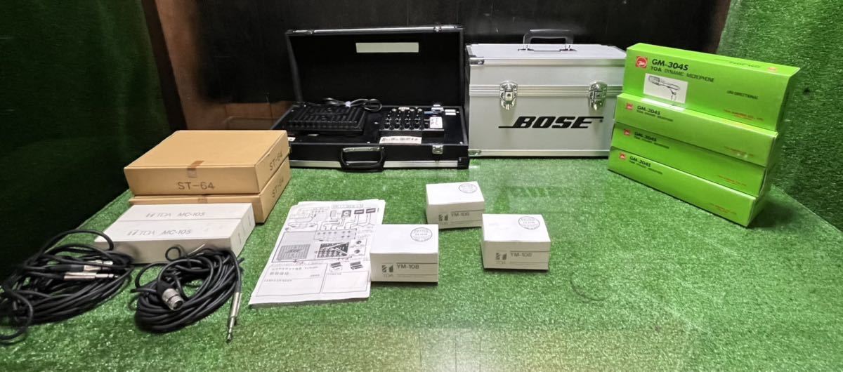 中古品）(まとめてシステム) BOSE スピーカー、ミキサー、アンプ