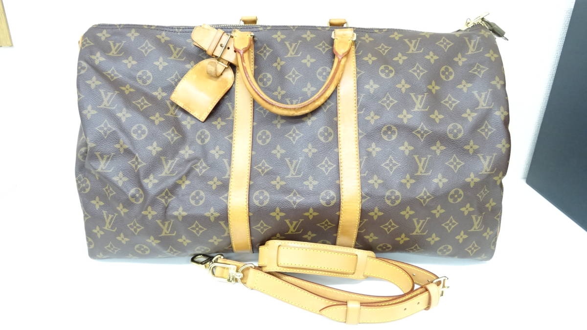  新橋05009NS Louis Vuitton ルイヴィトン モノグラム キーポル55 ボストンバッグ ショルダー付き(ボストンバッグ)｜売買されたオークション情報、yahooの商品情報をアーカイブ公開 - オークファン かばん、バッグ