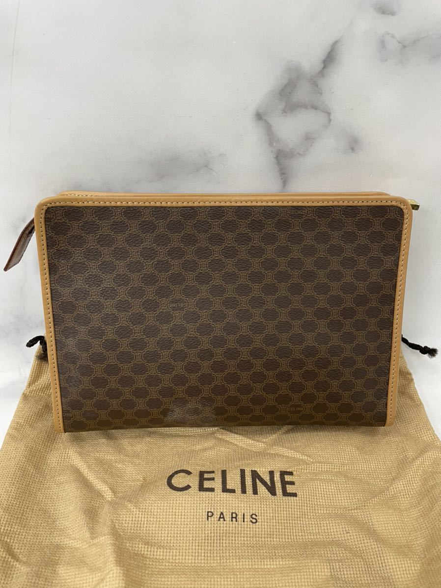 2449】外観良好♪ 1円スタート♪ CELINE セリーヌ セカンドバッグ