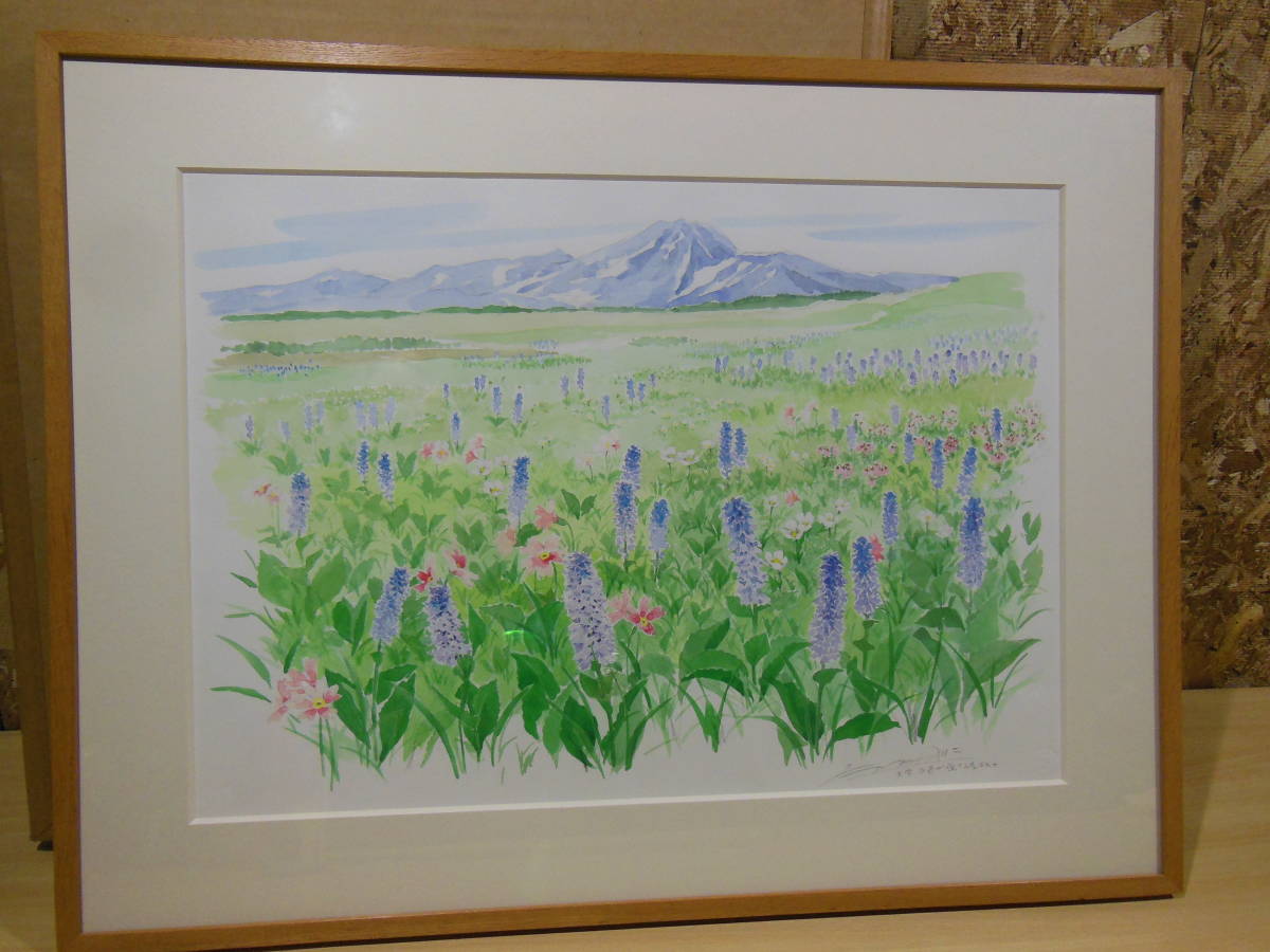 真作」杉山誠治 「花」静物画 油彩画 額装 サイン有り F4号 2026年最新