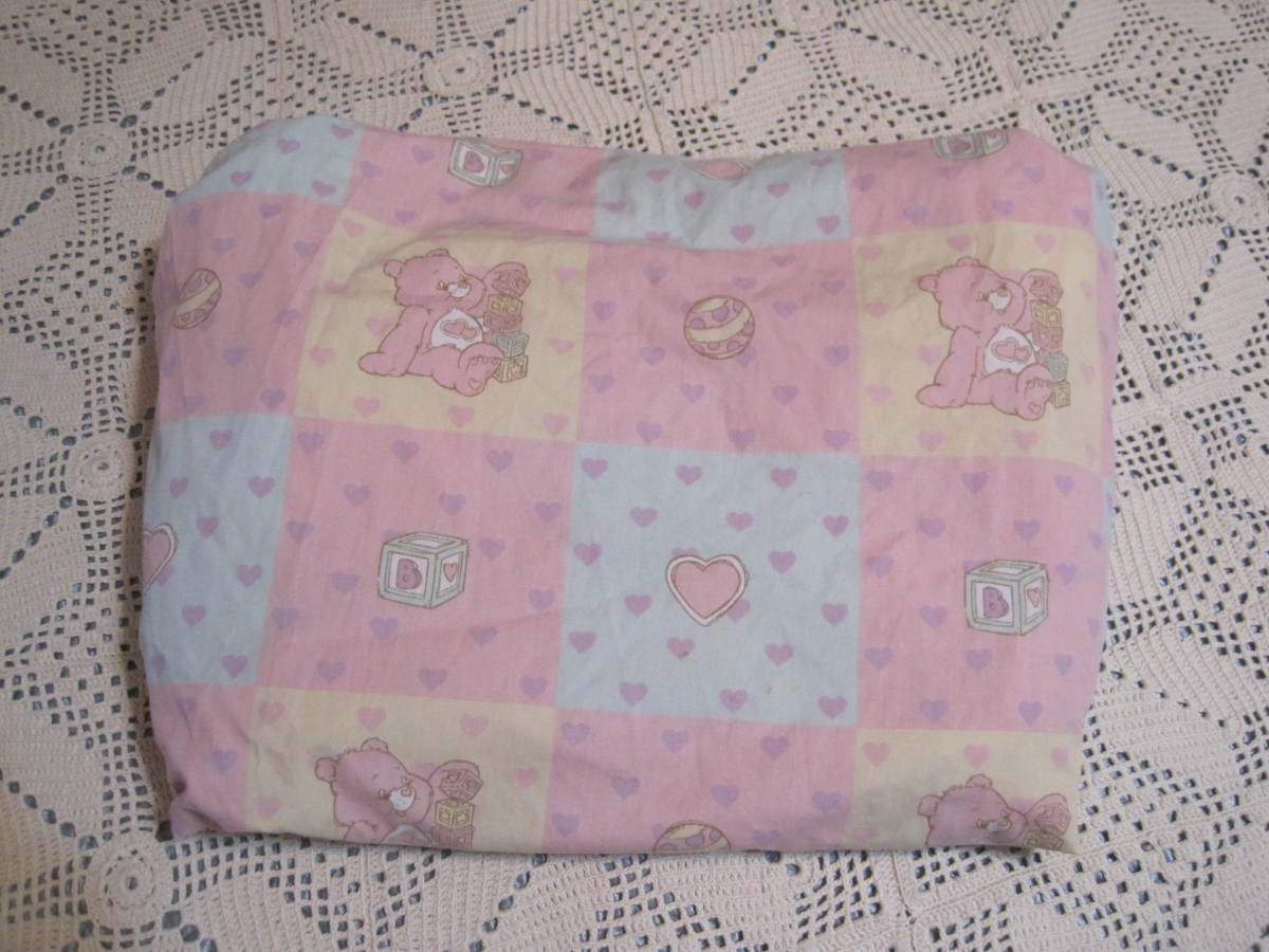 ケアベア　Care Bears USA　ビンテージ　BABY フィティッドシーツ　リメイク生地