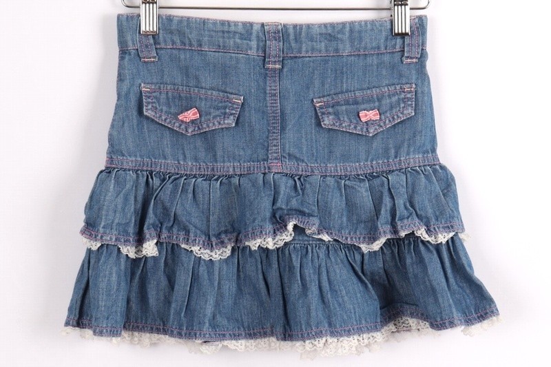 メゾピアノ mezopiano スカート フリルスカート デニムスカート デニム