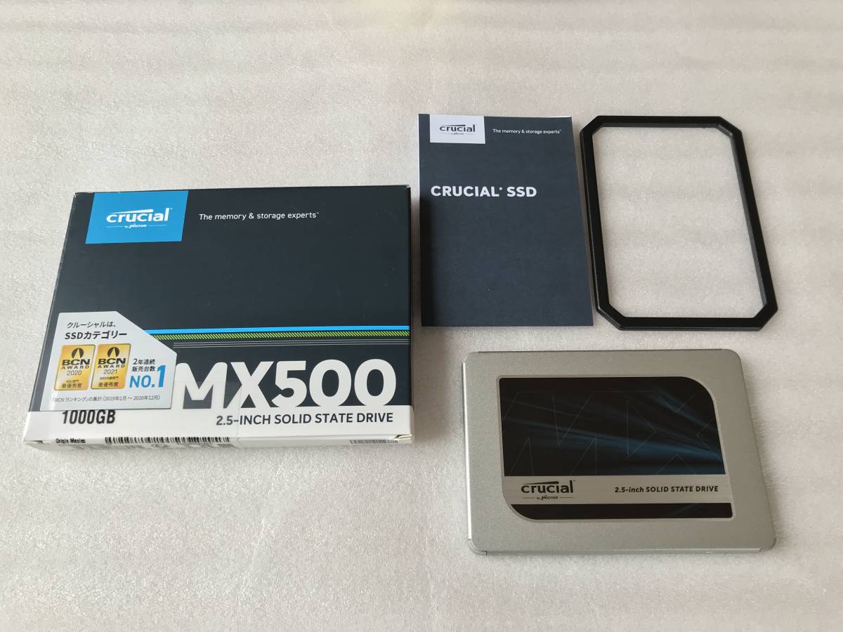 中古美品 Crucial 1TB SSD CT1000MX500SSD1JP SSD MX500 CT1000MX500SSD1 オークション比較 2.5インチ Internal