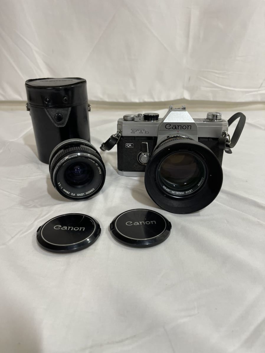 Canon/キャノン FTb QL/FD 85mm 1:1，18 S.S.C. /FD 28mm 1:3.5