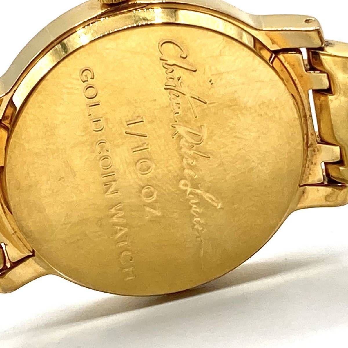 クリスチャン ラッセン 1/10-OZ GOLD COIN WATCH 腕時計 クオーツ 