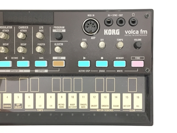 KORG volca fm 動作確認済 ケーブル付 傷あり KORG コルグ Volca-FM デジタル シンセサイザー 中古T6444418 volca