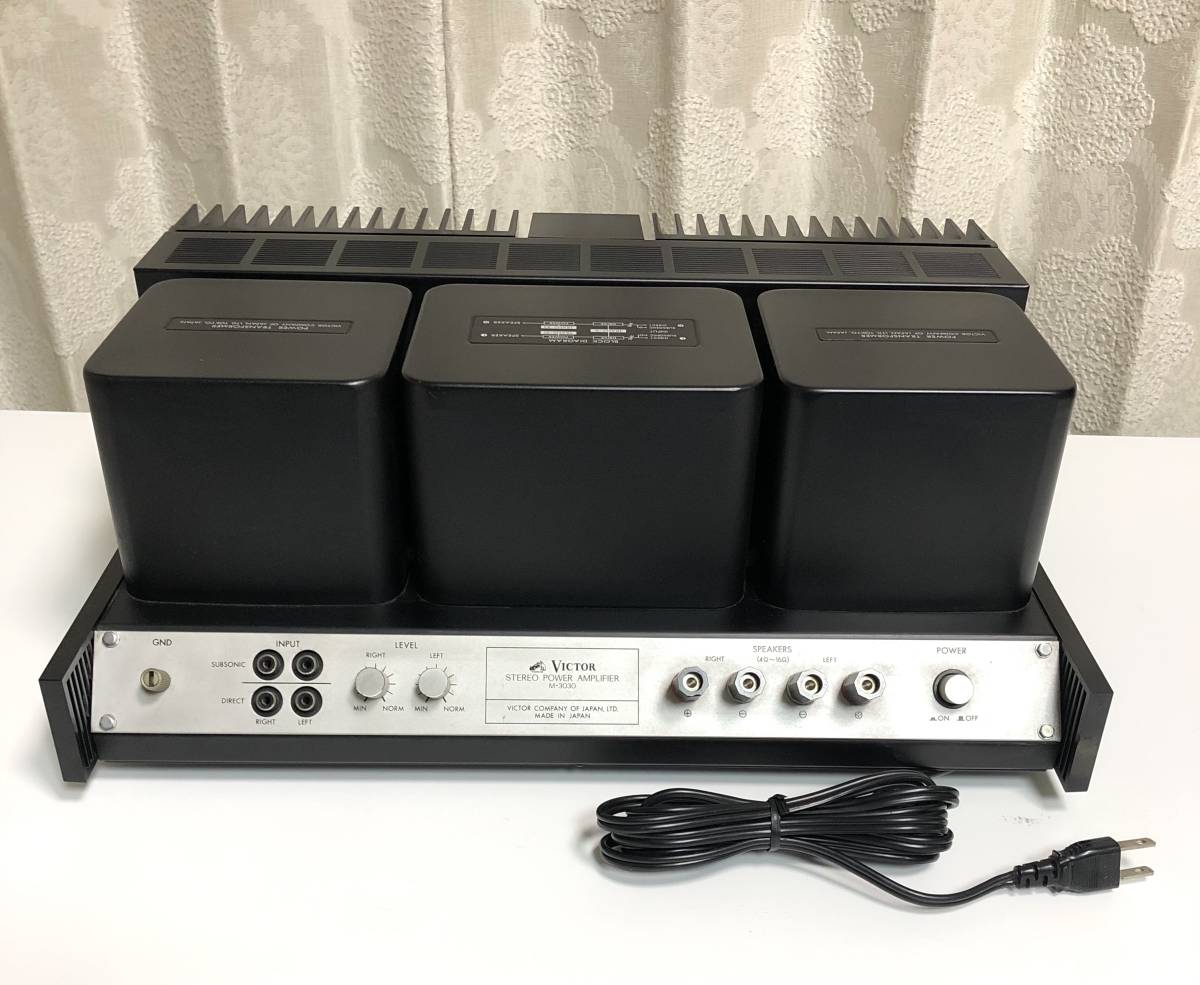M-3030 ビクター パワーアンプ Victor - 希少Victor VICTOR ステレオ 