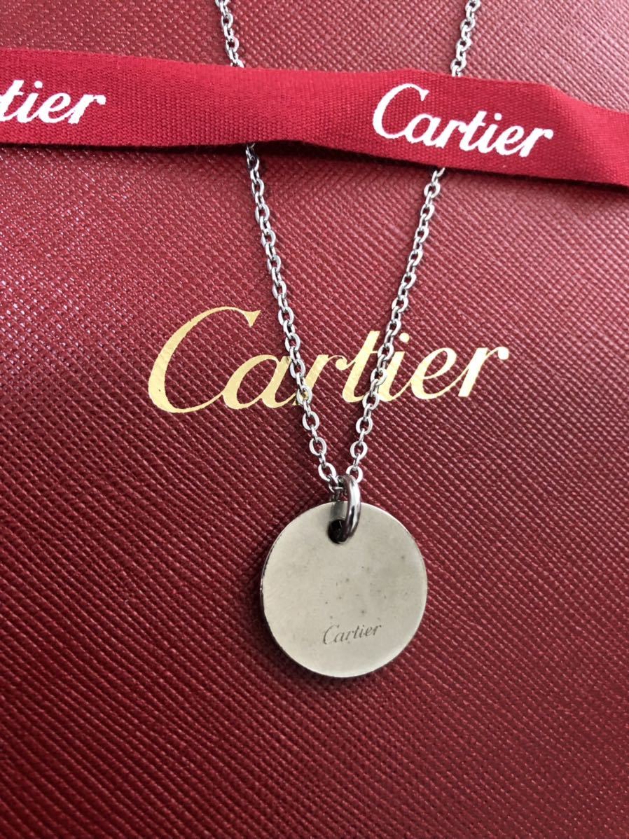 レア 正規美品 カルティエCartierロゴチャーム ネックレストップ 