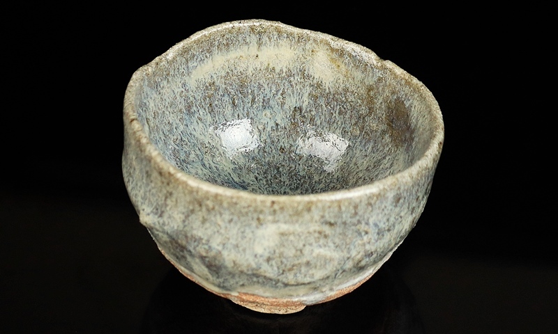 中国古美術・旧蔵品 宋代 官窑 冰裂纹斗笠碗（広口碗）・置物・ 清時代