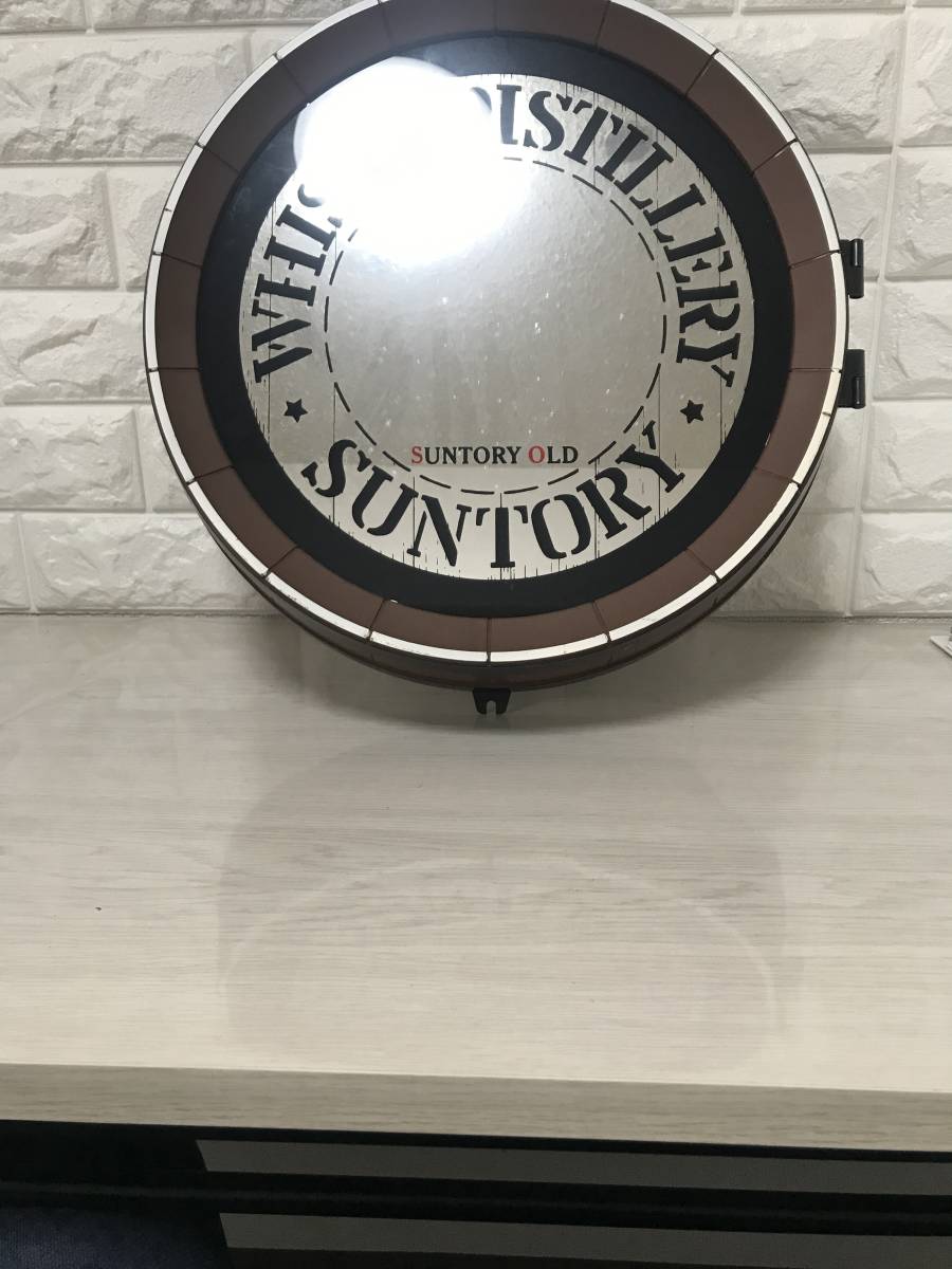 昭和レトロ SUNTORY OLD WHISKY パブミラー 非売品 鏡 【メーカー公式