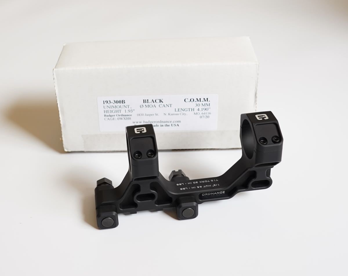 実物Badger Ordnance Condition One Modular Mount 30㎜ 1.93 height