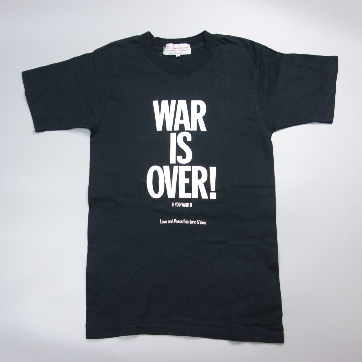 1円 00s ジョンレノンミュージアム WAR IS OVER プリント半袖Tシャツ M 