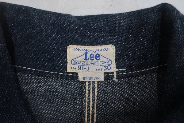 デッド！新品！リアルマッコイズ /Lee/オーバーオール/サイズ36/ハウスタグ 6T4454/リアルマッコイズ×Lee 91-J デニムカバーオール 36 THE REAL
