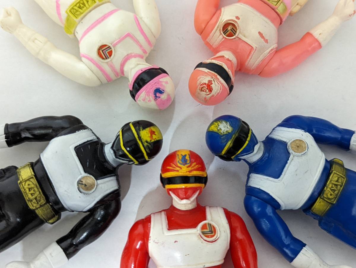 バンダイ 電撃戦隊チェンジマン ソフビ 1985年 当時物 スーパー戦隊 5