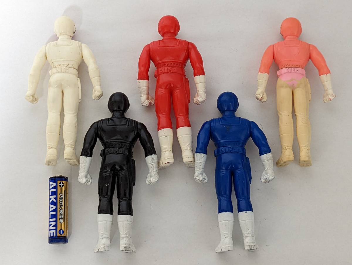 バンダイ 電撃戦隊チェンジマン ソフビ 1985年 当時物 スーパー戦隊 5