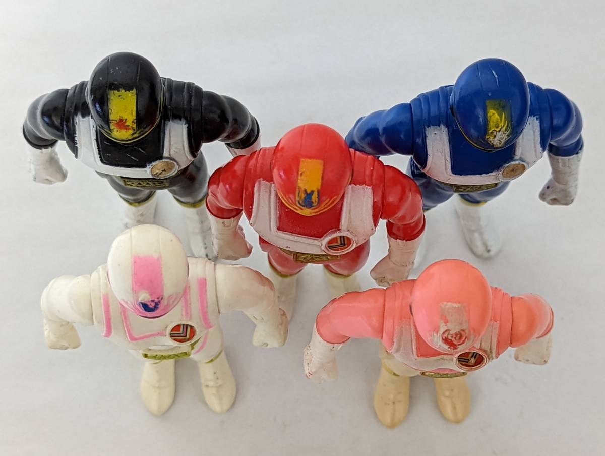 バンダイ 電撃戦隊チェンジマン ソフビ 1985年 当時物 スーパー戦隊 5