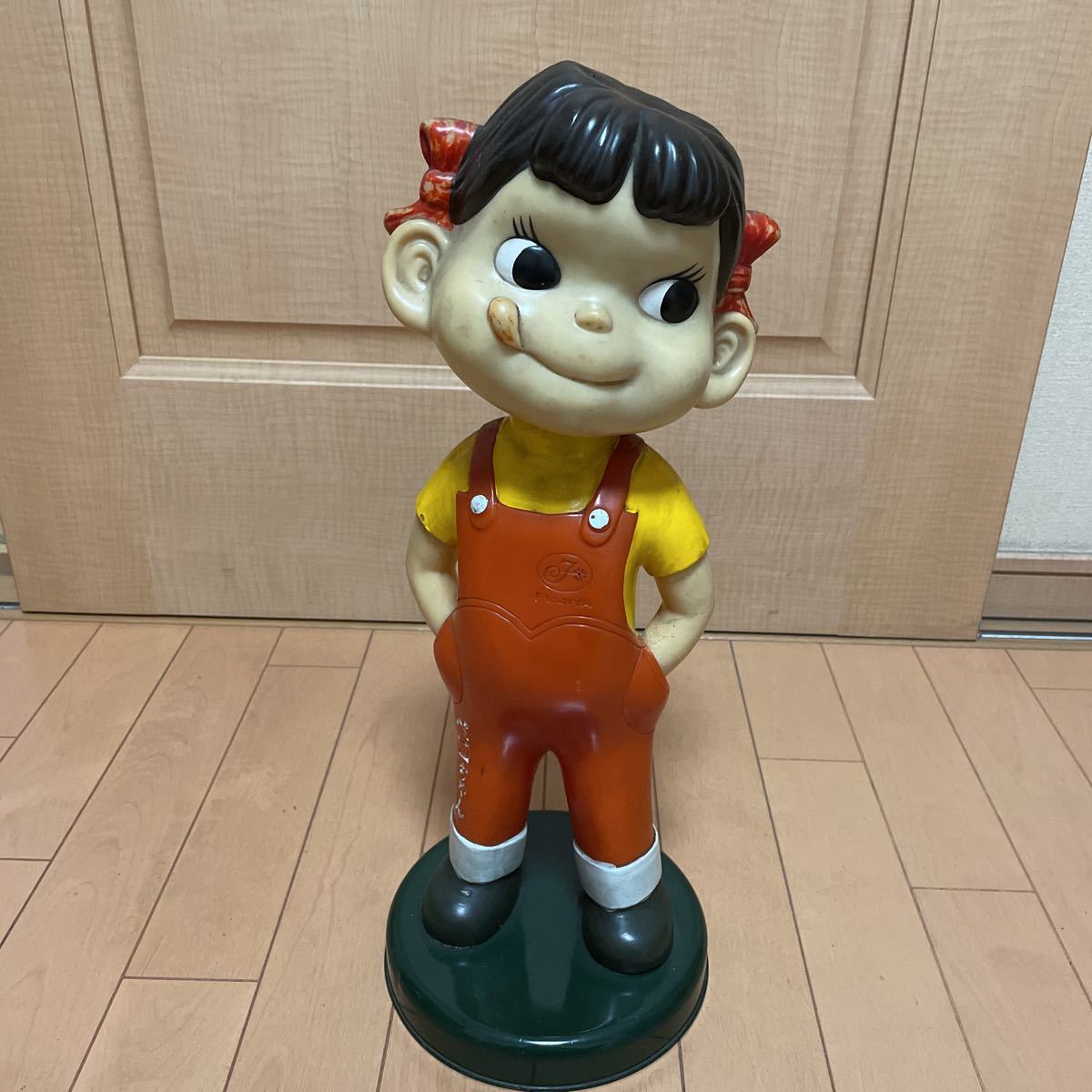 激レア 不二家 ペコちゃん 48センチ特大 店頭用カウンター 1960 