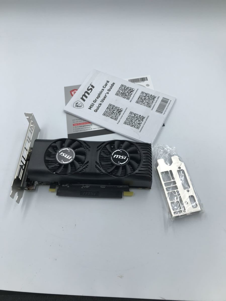PCパーツ MSI GeForce GTX 1650 4GT LP動作確認済・メンテナンス済