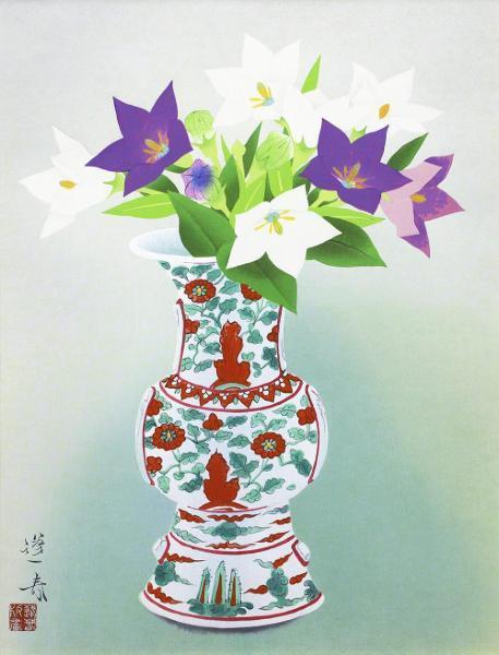 文化勲章受章作家：山口蓬春・日本画真作保証厳選作品 みずみずし