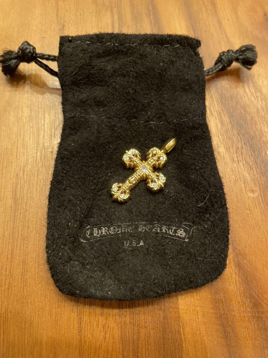 美品】 chrome hearts クロムハーツ 22k タイニーフィリグリー クロス