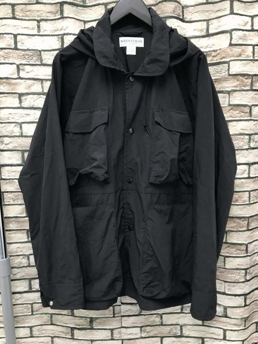 極美品☆SASSAFRAS ササフラス☆マルチポケットスナップボタン 