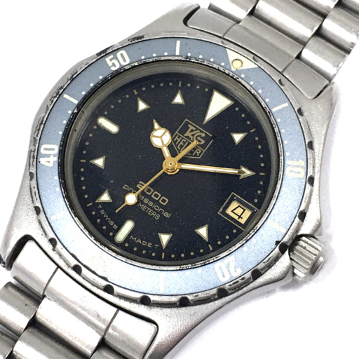 タグホイヤー 2000 プロフェッショナル デイト クォーツ 腕時計  