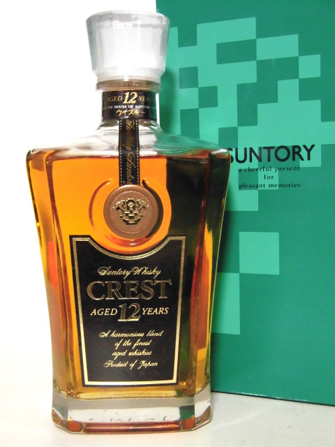 L2】 サントリークレスト12年 箱付【SUNTORY CREST 12Years Old】 12年