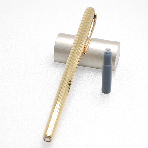 モンブラン/ノブレス 14K 585刻印 ゴールドカラー 万年筆 /両用式/筆記