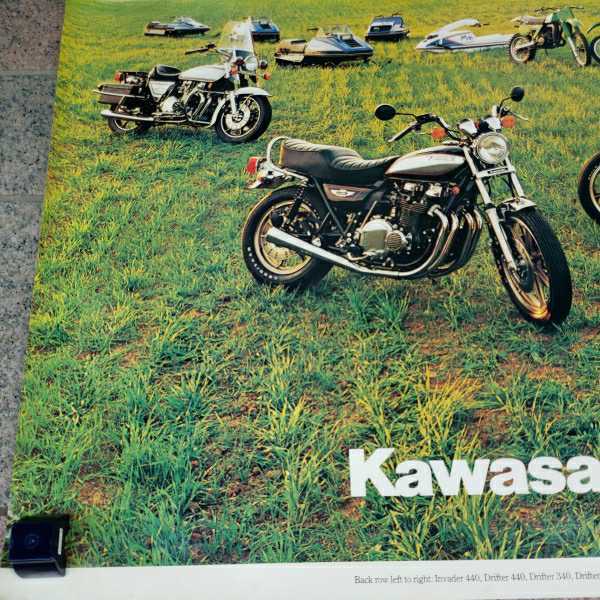 当時物！USカワサキ特大ポスター！横122㎝縦92㎝ Z1classic KZ1000 LTD